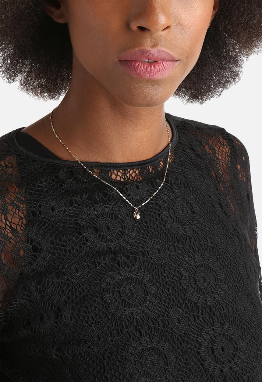 Influence. - Crochet Lace Long Sleeve Top
