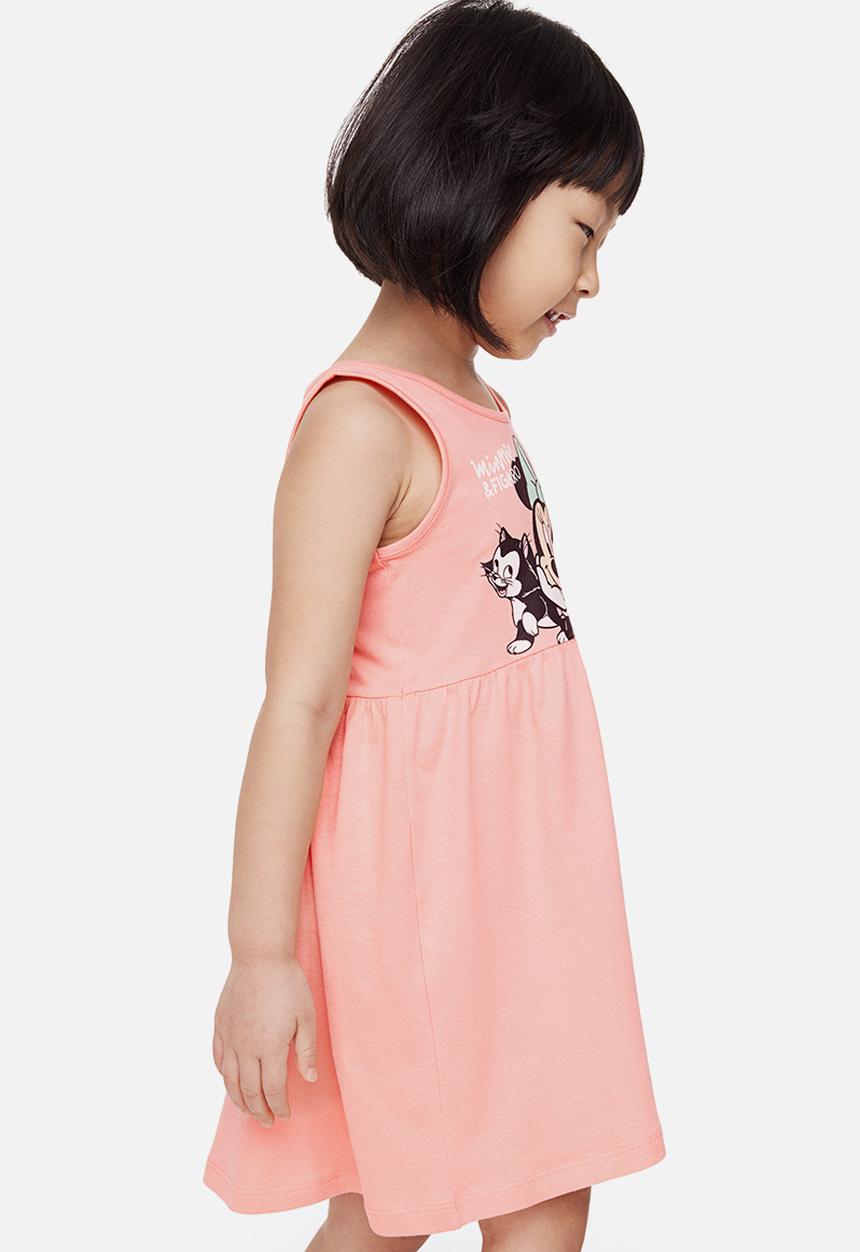 H&M - 2 Pack printed cotton dresses - coral minnie mouse