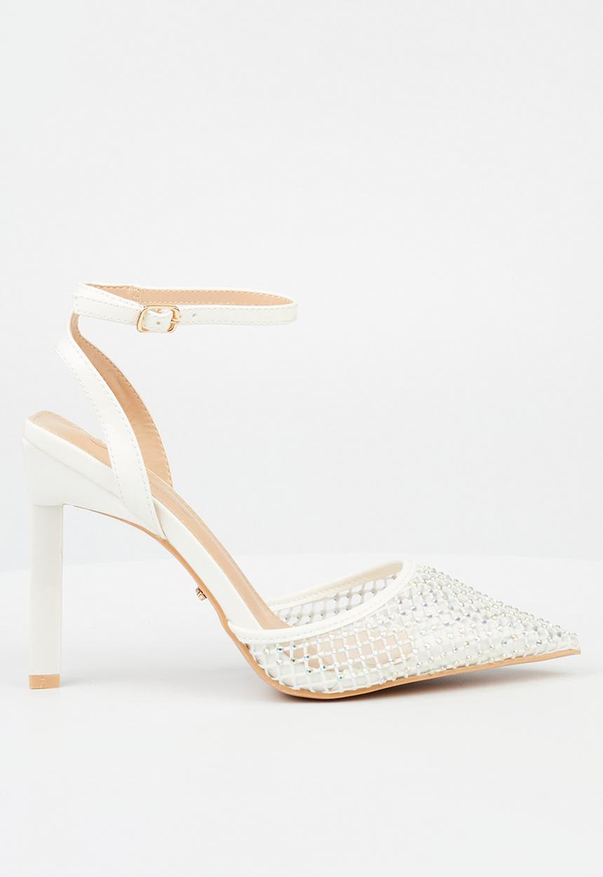 Miss Black - Bermuda 1 court heel - white