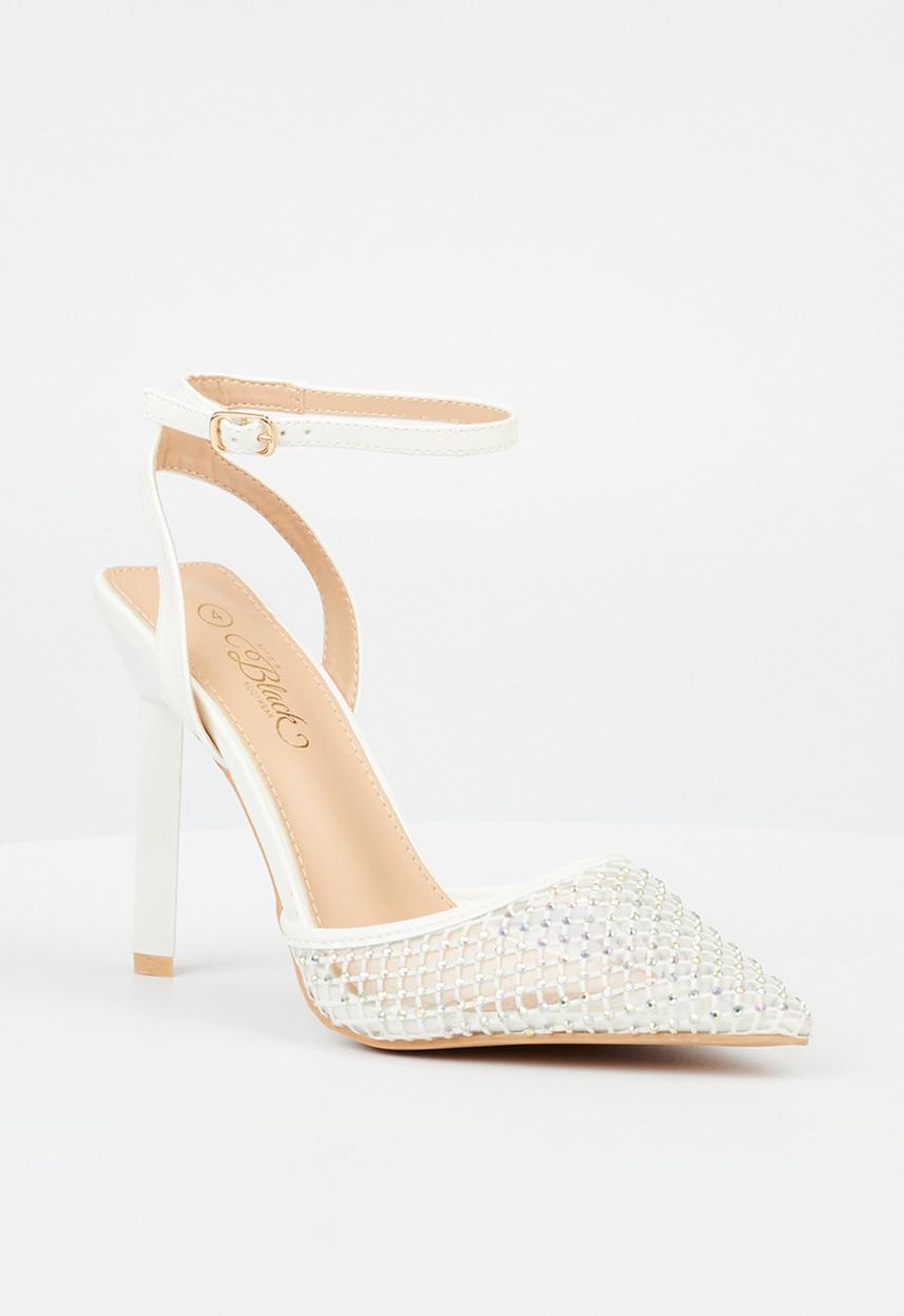 Miss Black - Bermuda 1 court heel - white