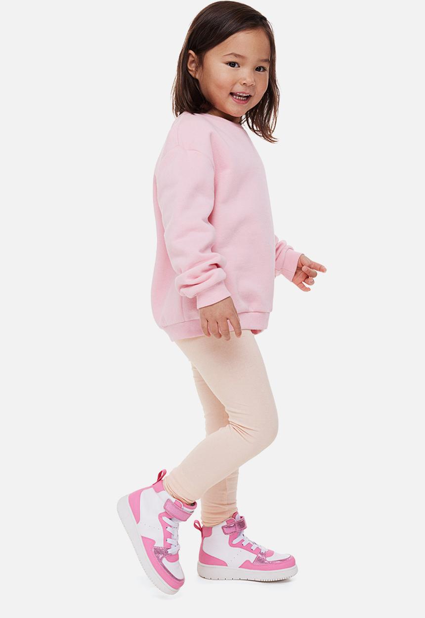 H&M - 2-Pack leggings - light grey marl & light pink