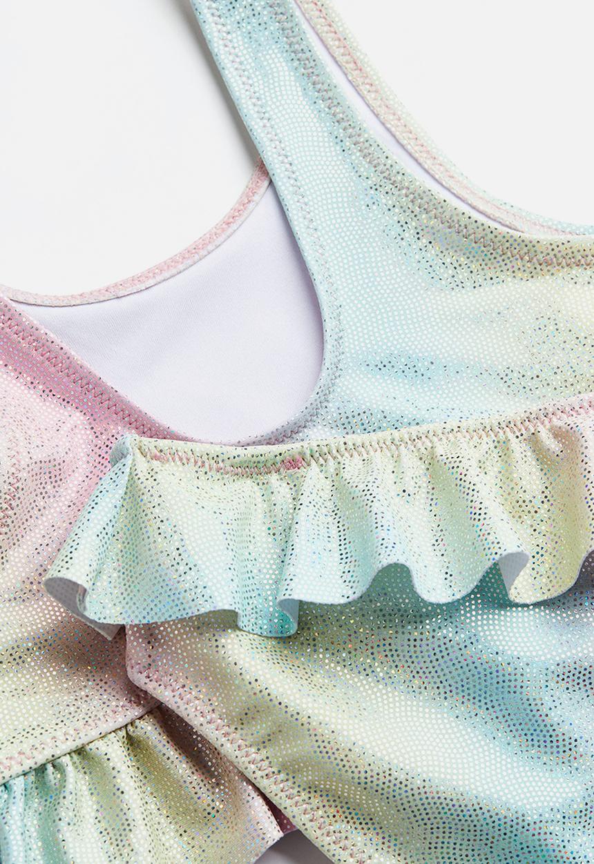 H&M - Flounced bikini - light pink & light turquoise