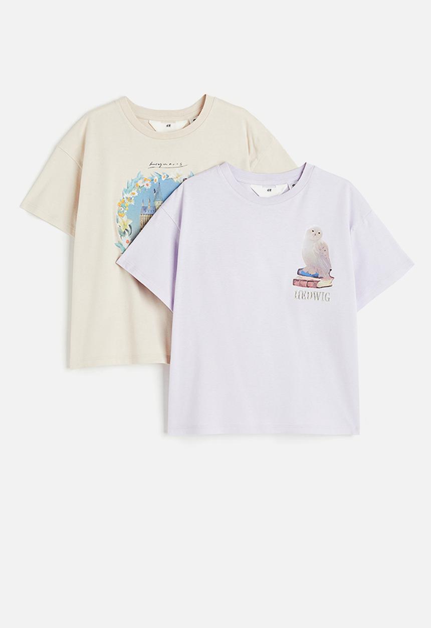 H&M - 2-pack printed t-shirts - multi
