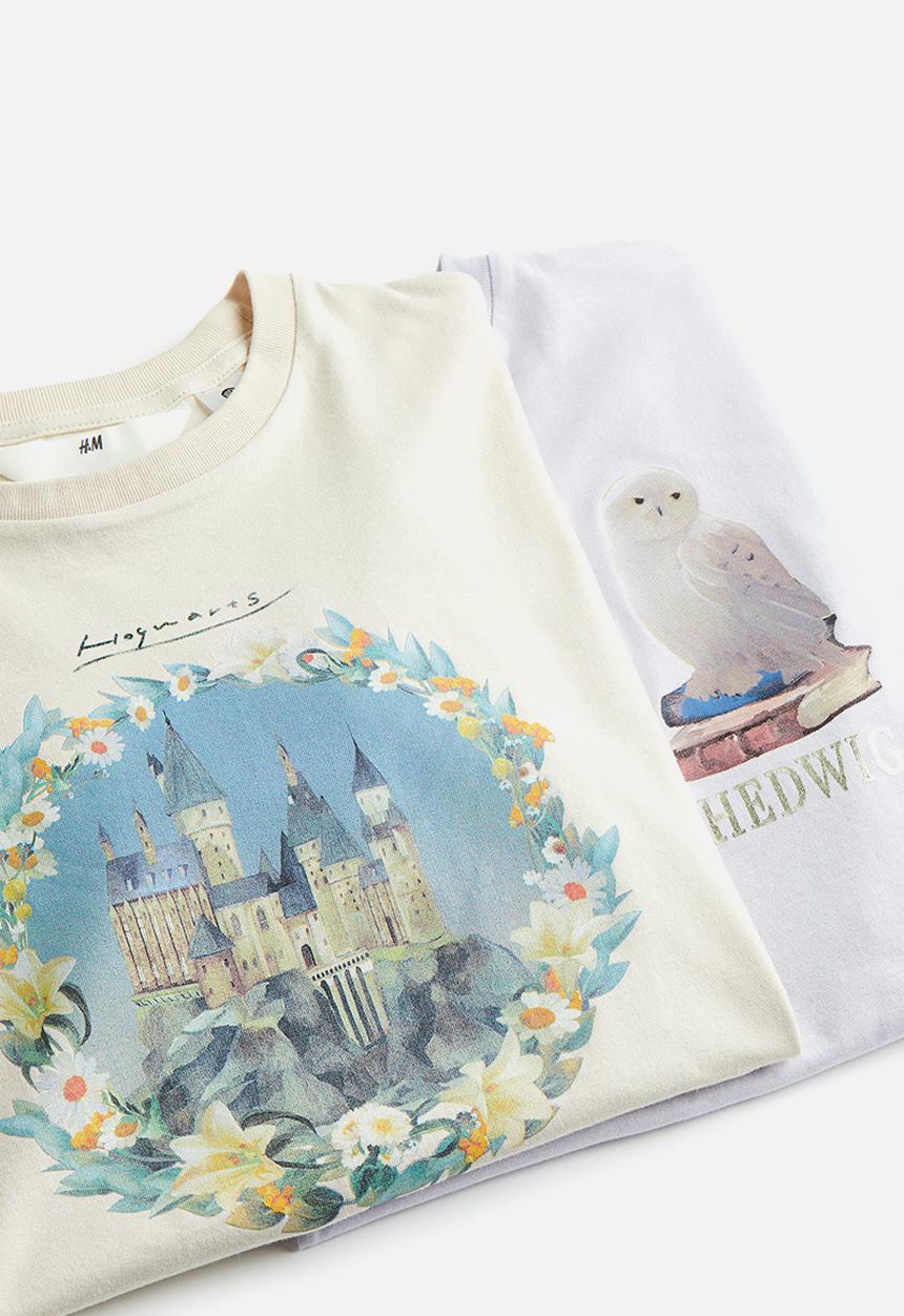 H&M - 2-pack printed t-shirts - multi