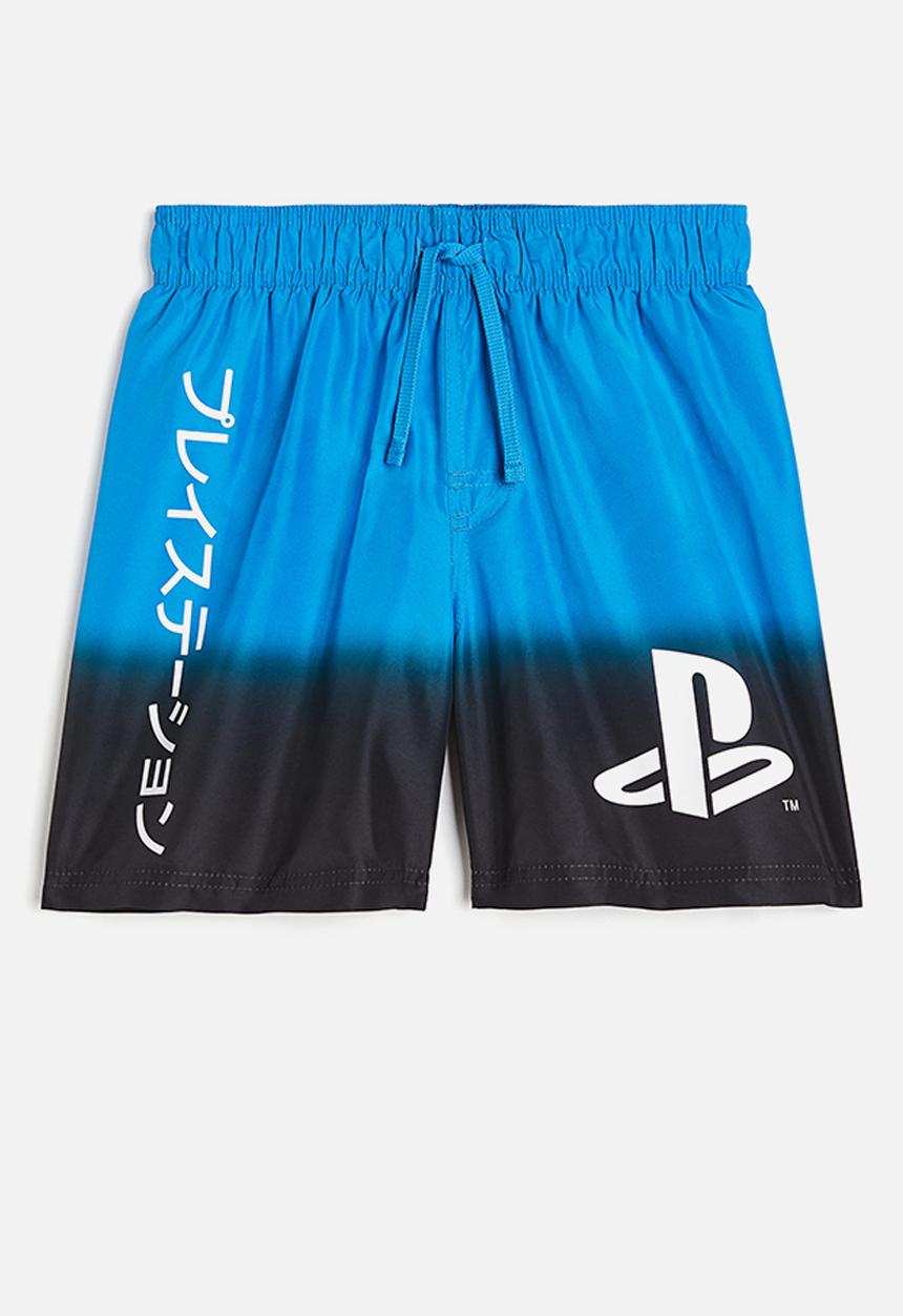 H&M - Printed swim shorts - blue playstation 