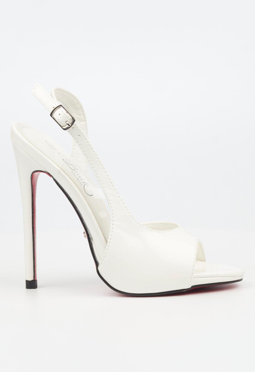 Miss Black - Bou 4 stiletto heel - white