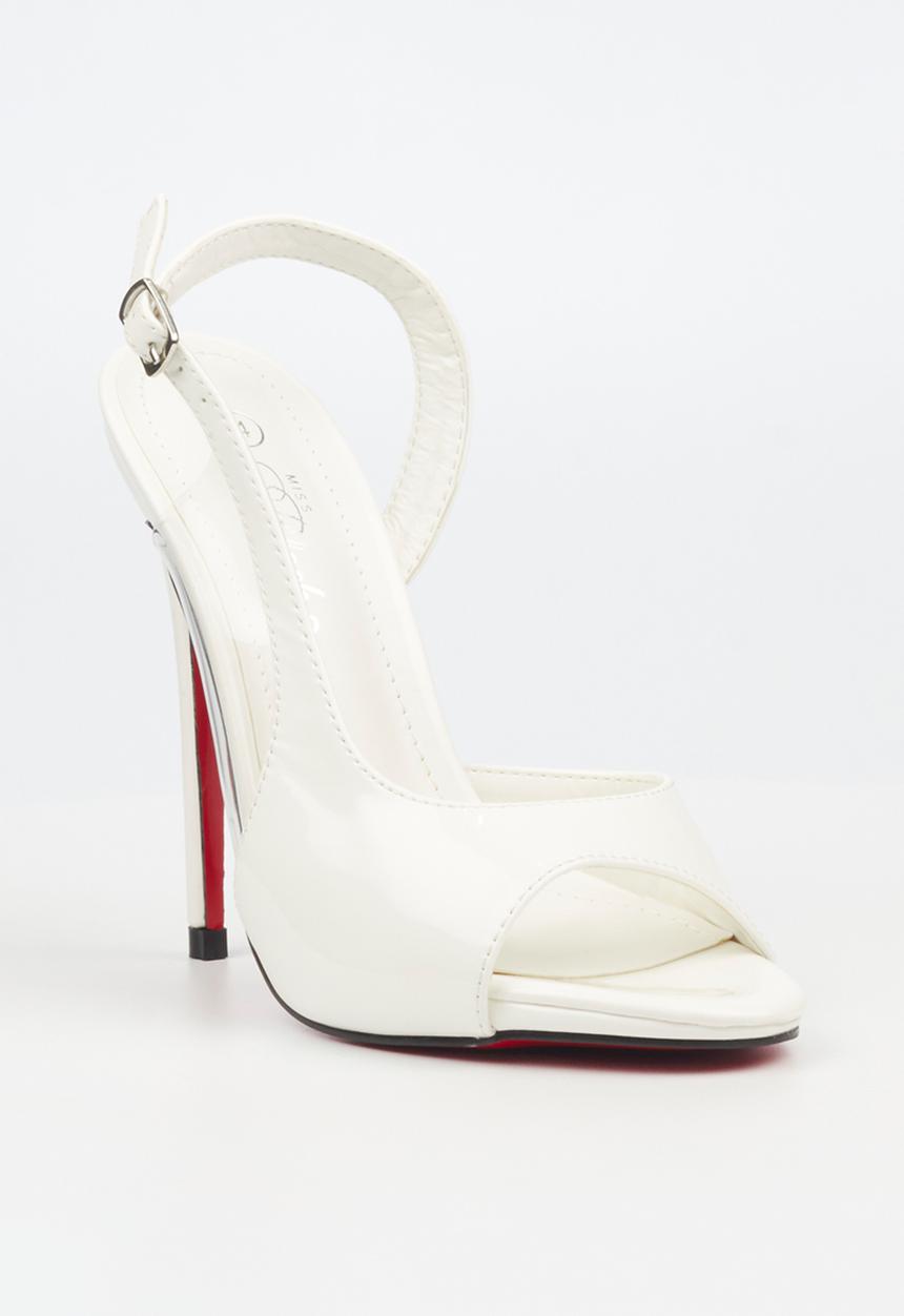 Miss Black - Bou 4 stiletto heel - white