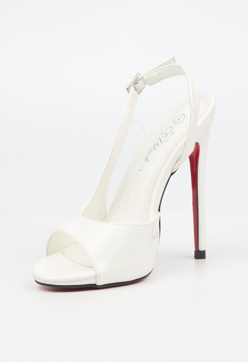 Miss Black - Bou 4 stiletto heel - white