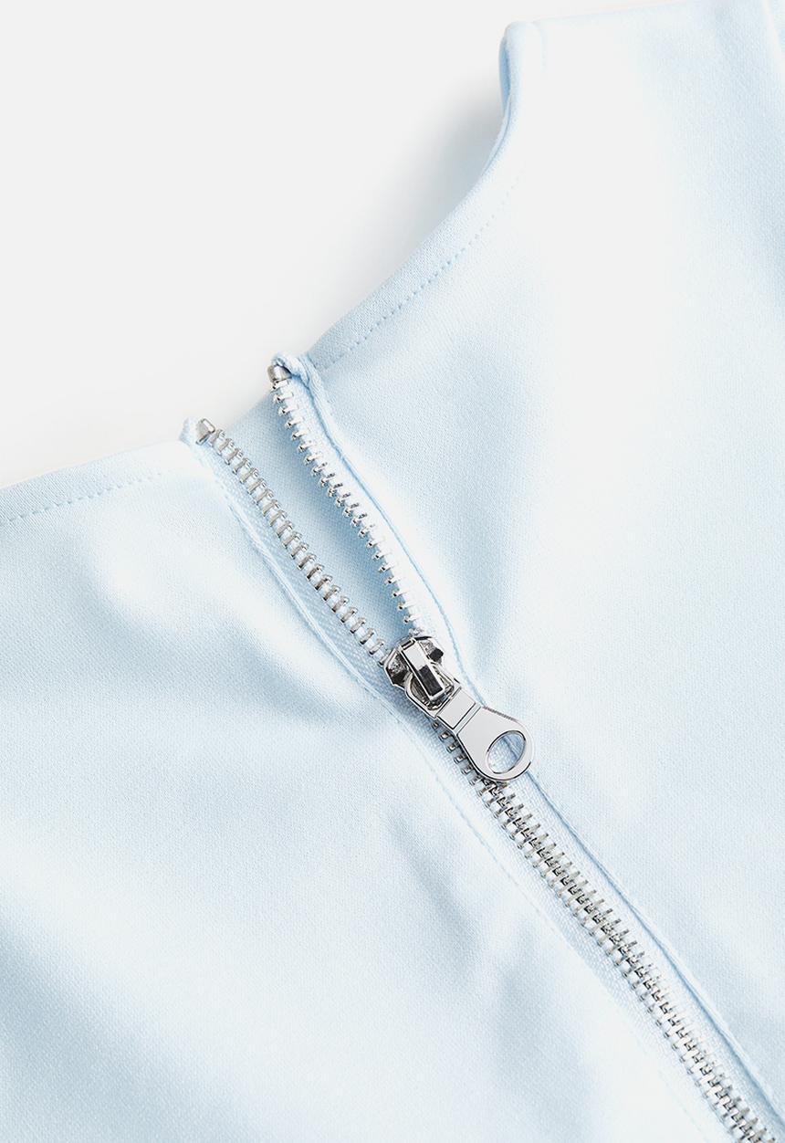 H&M - Flared-skirt dress - light blue rabbits 