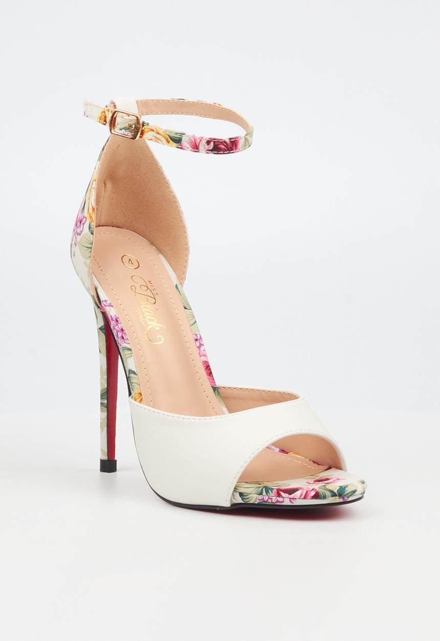 Miss Black - Bou 5 stiletto heel - white