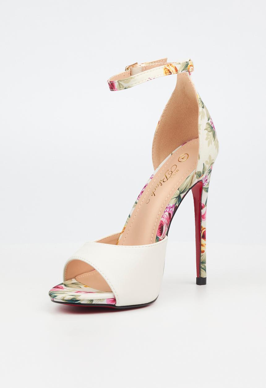 Miss Black - Bou 5 stiletto heel - white