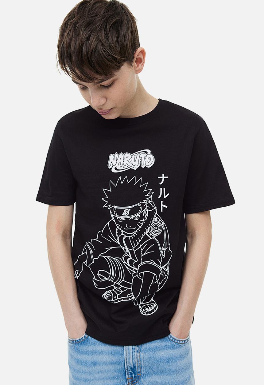 H&M - Printed T-shirt - black naruto 
