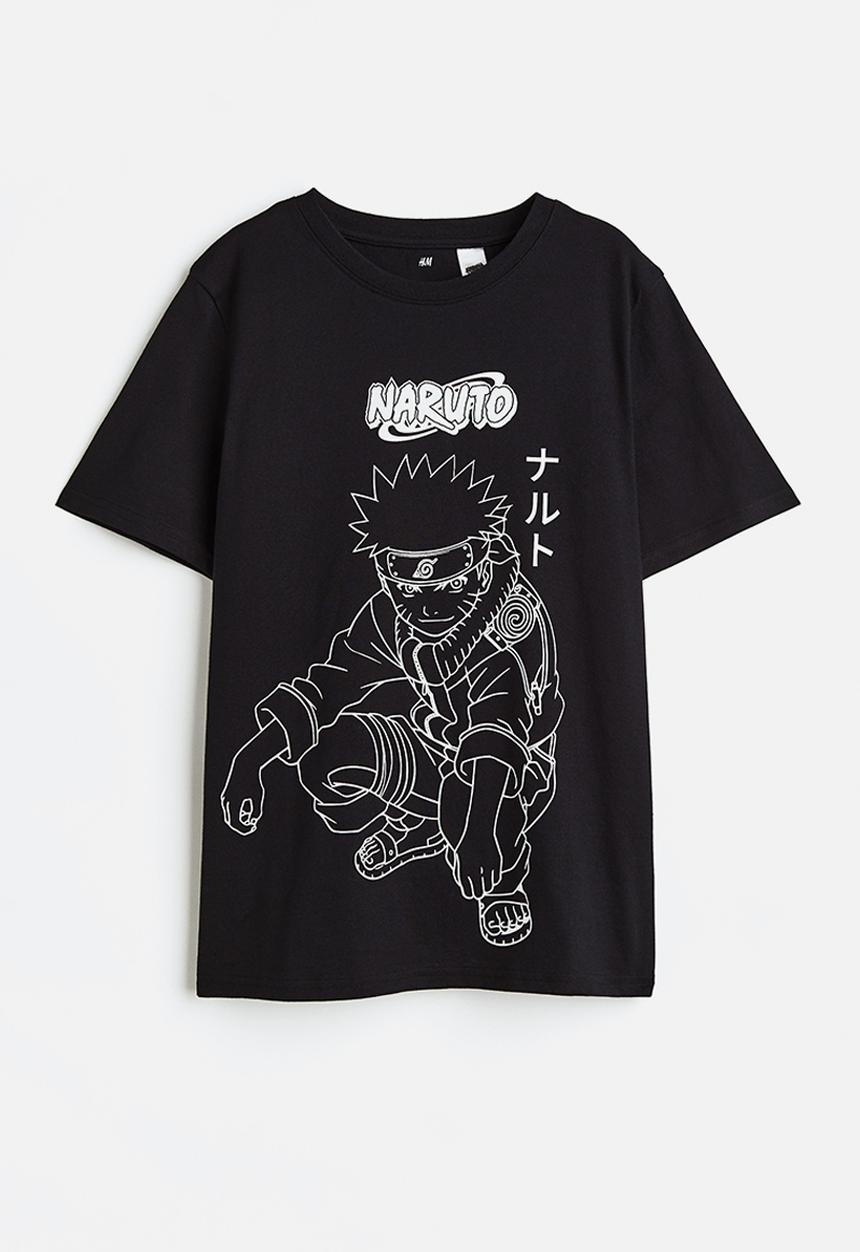 H&M - Printed T-shirt - black naruto 