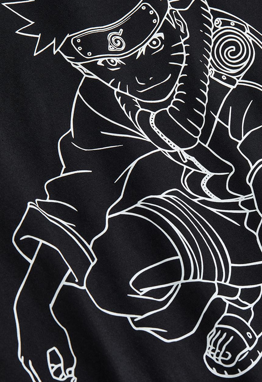 H&M - Printed T-shirt - black naruto 