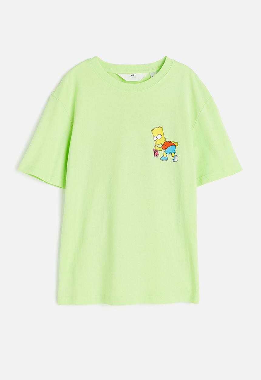 H&M - Printed T-shirt - light green the simpsons 