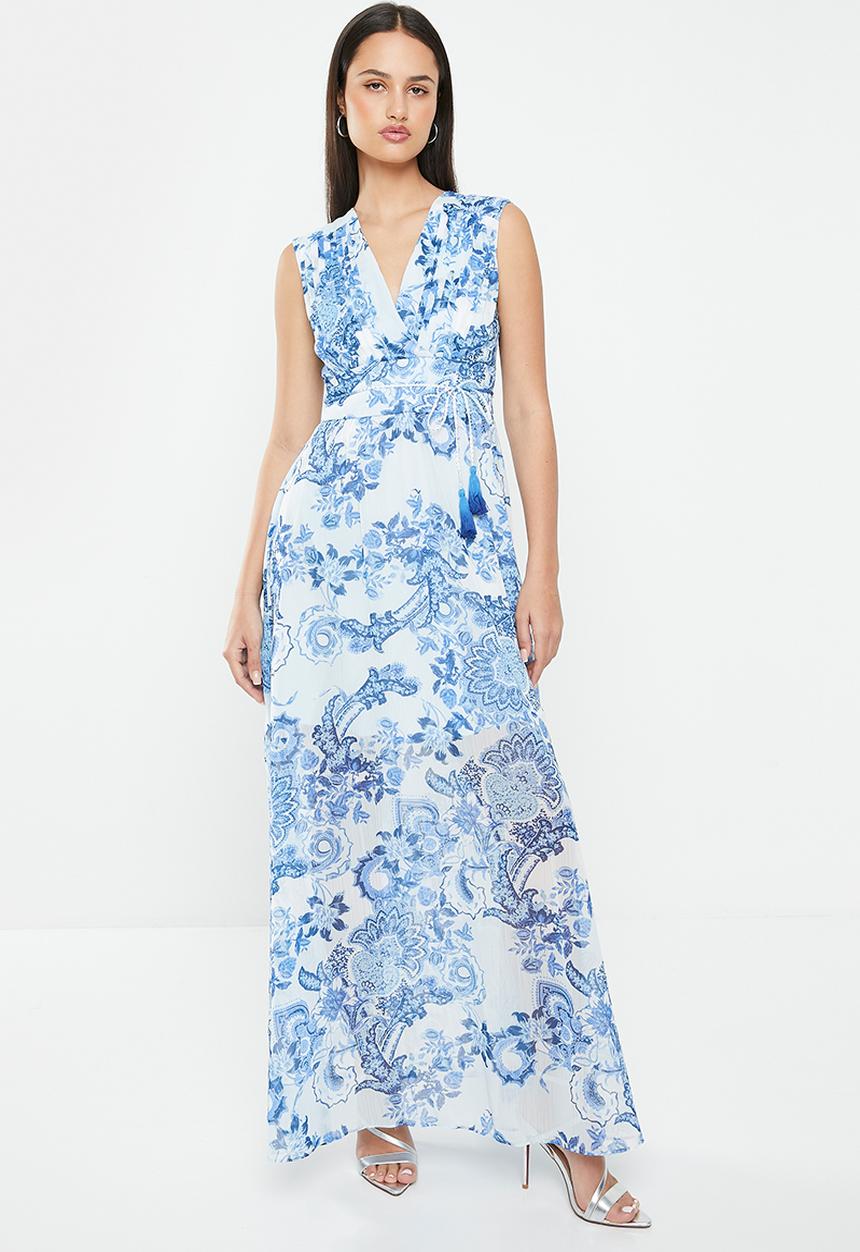 GUESS - Sleeveless long dress - blue collectibles