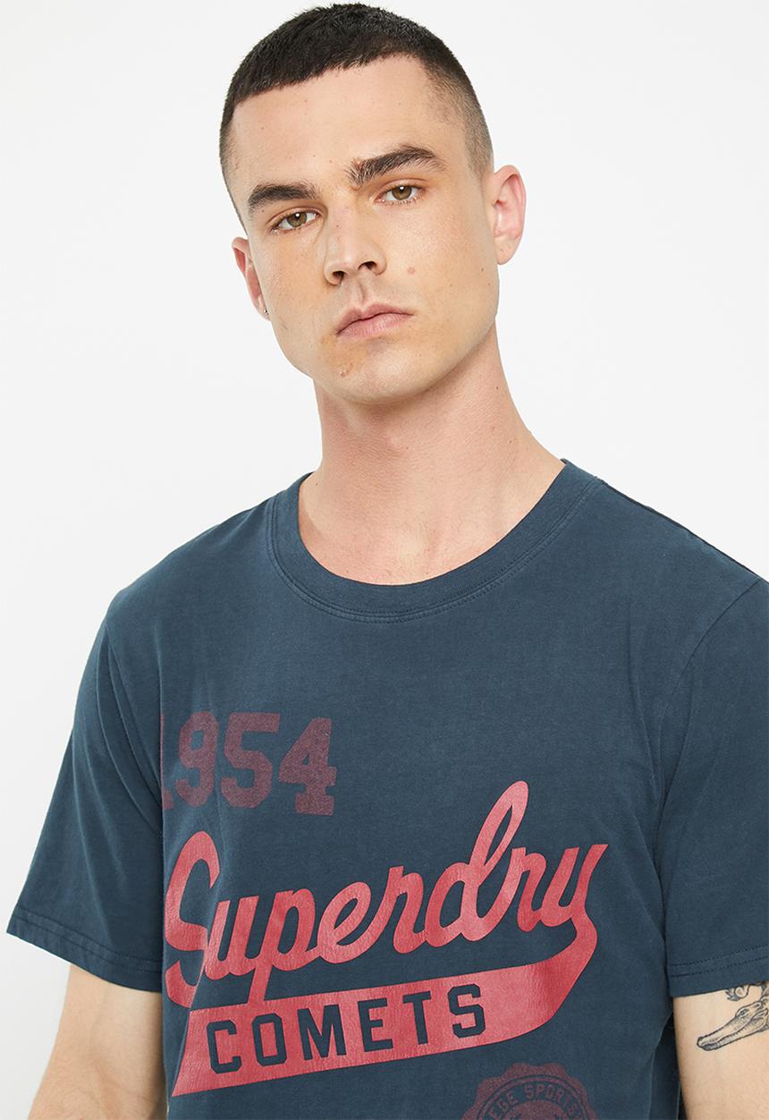 Superdry. - Vintage home run tee - eclipse navy