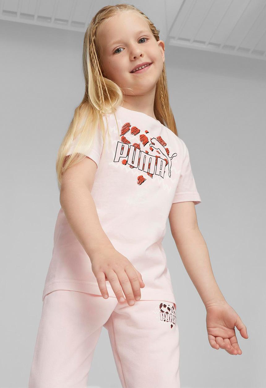PUMA - Ess mix mtch tee - frosty pink