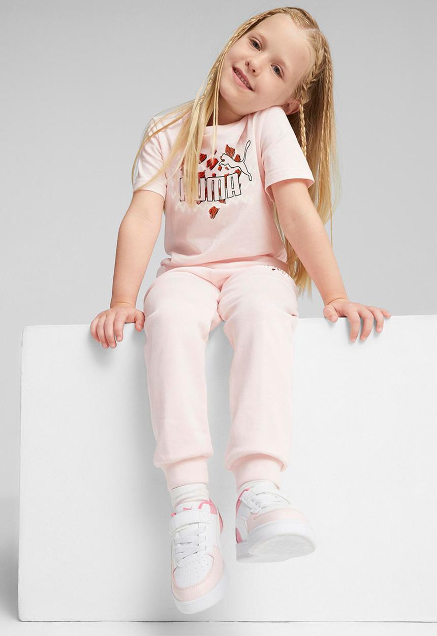 PUMA - Ess mix mtch tee - frosty pink