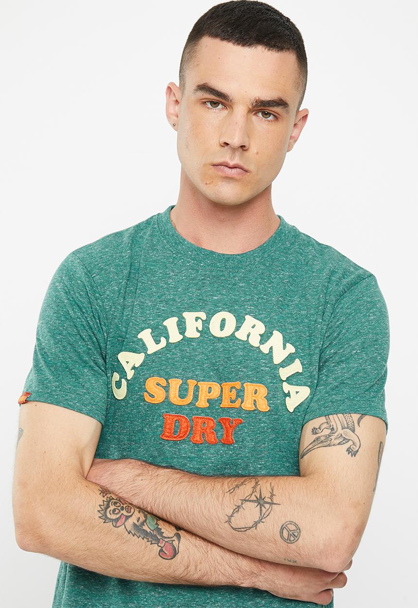 Superdry. - Vintage great outdoors apq tee - turquoise snowy