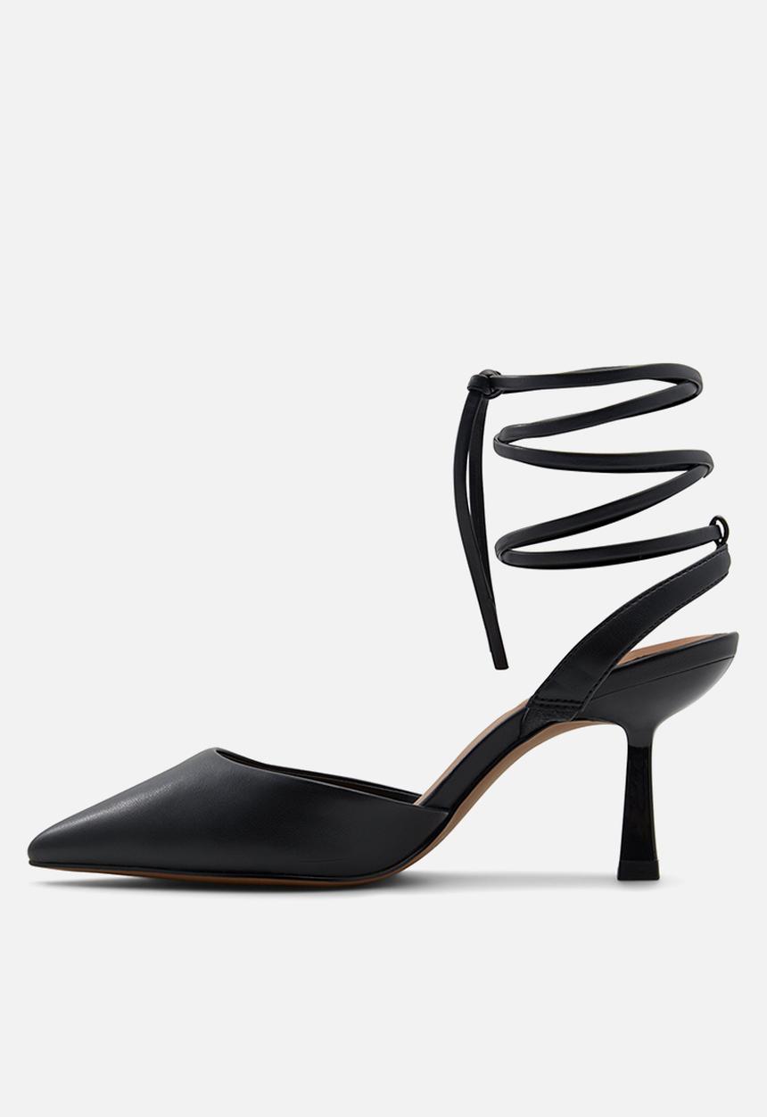 Call It Spring - Citrus ankle tie court - black