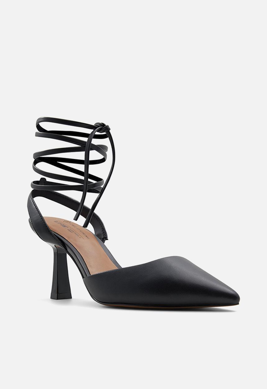 Call It Spring - Citrus ankle tie court - black