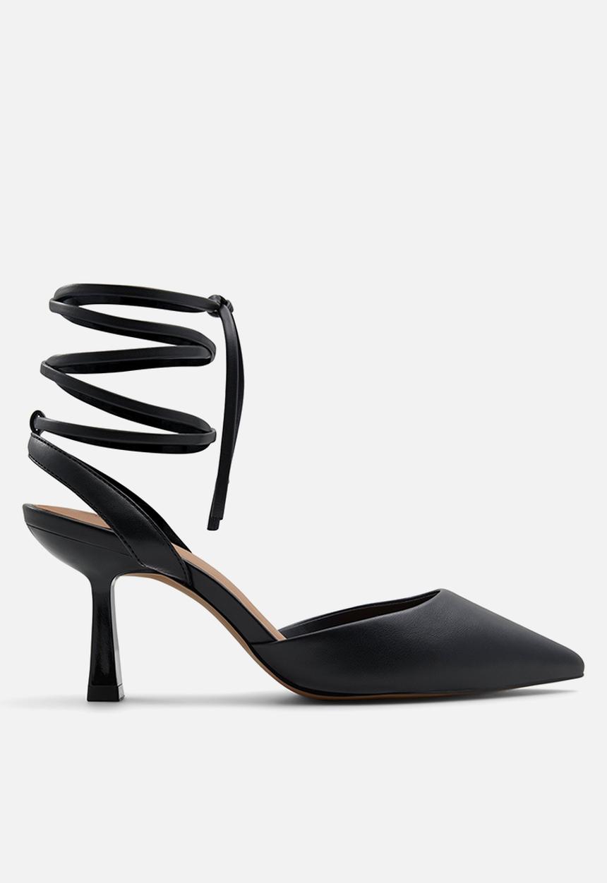 Call It Spring - Citrus ankle tie court - black