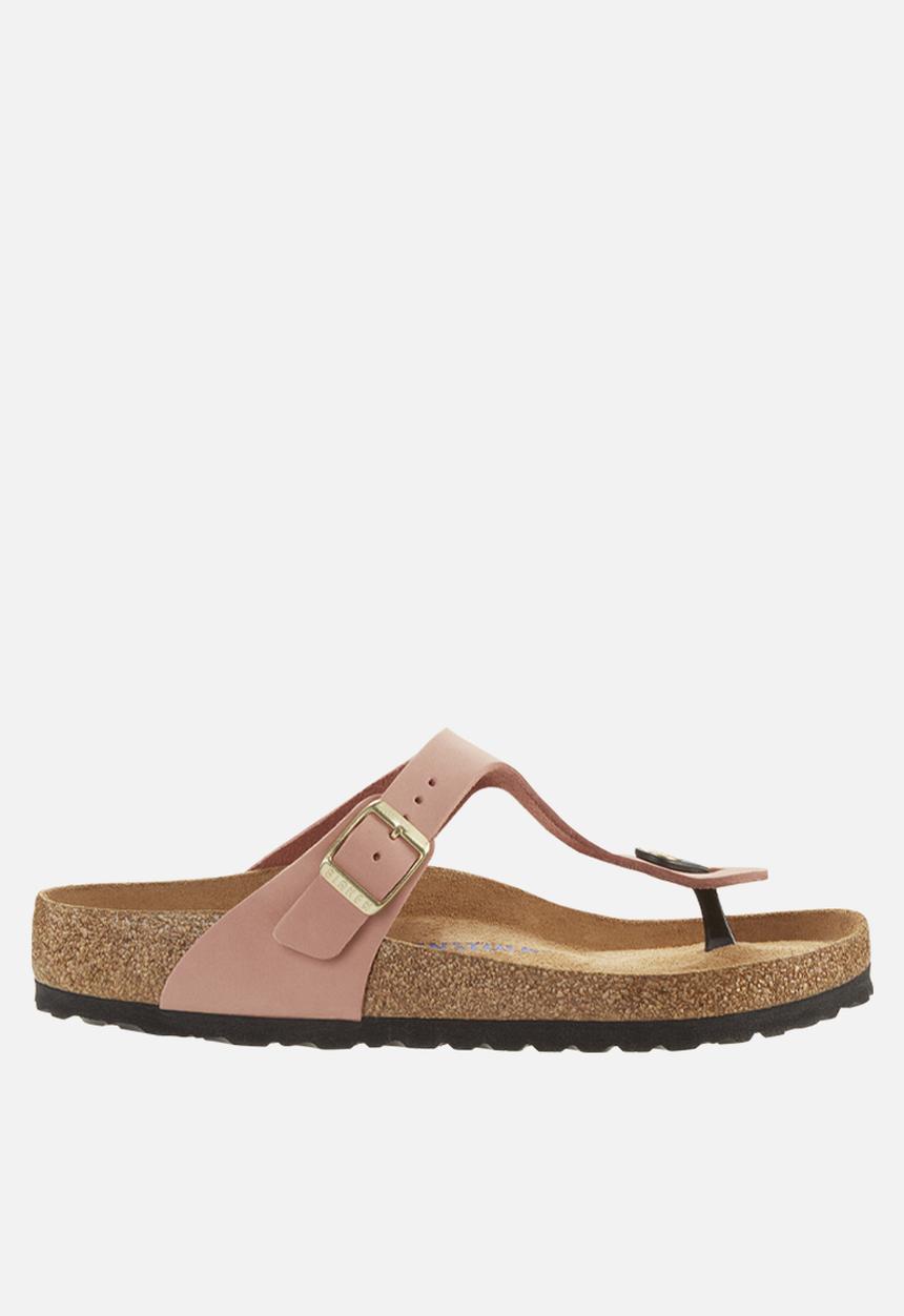 Birkenstock - Gizeh sfb soft nubuck regular - old rose