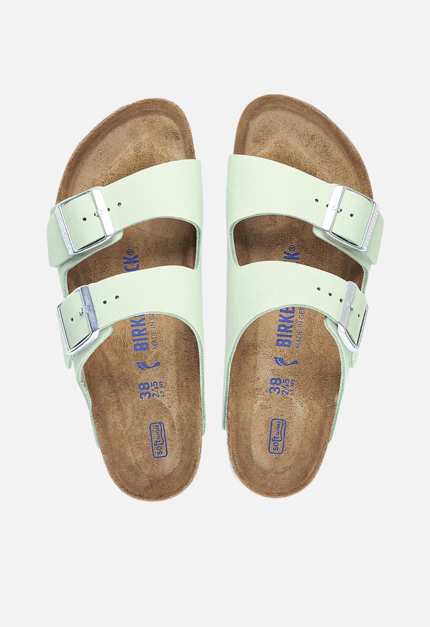 Birkenstock - Arizona sfb soft nubuck regular - matcha