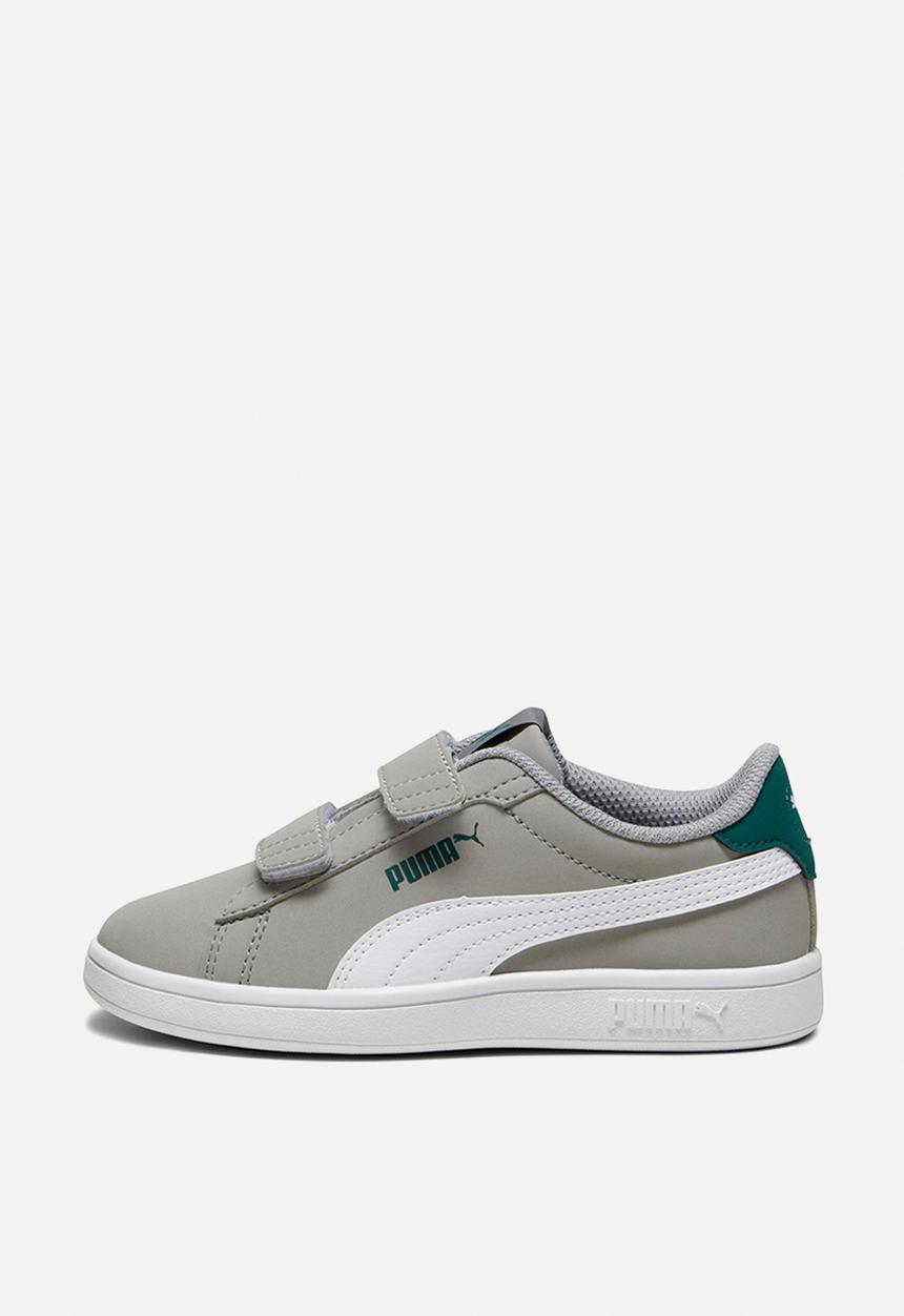PUMA - Smash 3.0 buck v ps - concrete grey/PUMA white/malachite