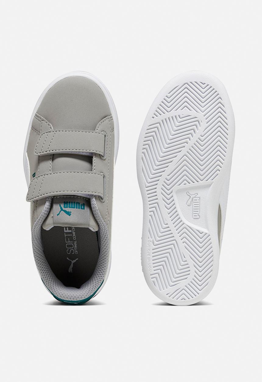 PUMA - Smash 3.0 buck v ps - concrete grey/PUMA white/malachite