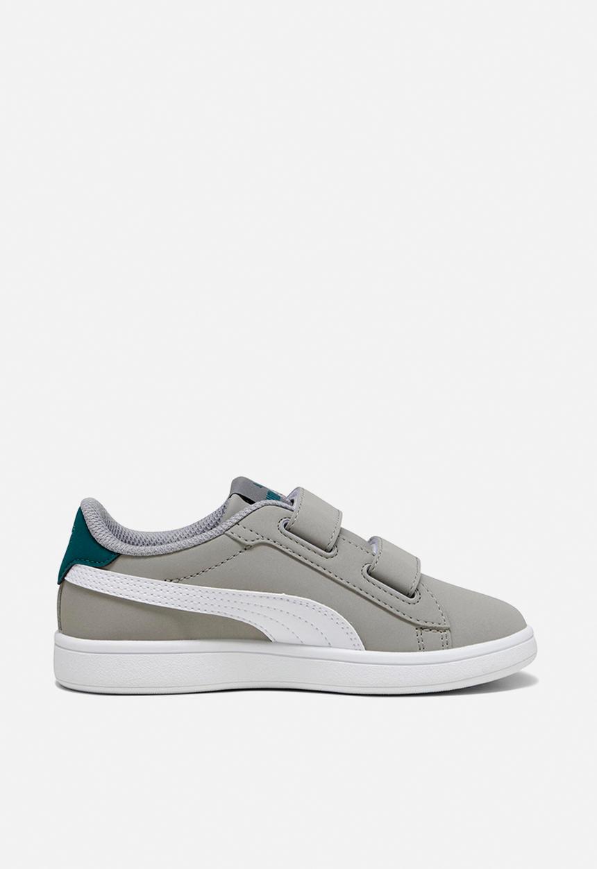 PUMA - Smash 3.0 buck v ps - concrete grey/PUMA white/malachite