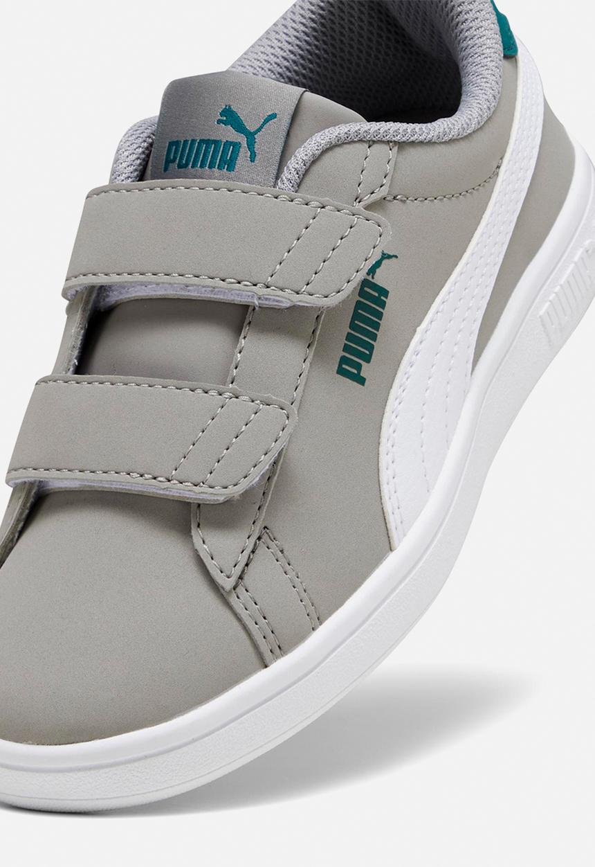 PUMA - Smash 3.0 buck v ps - concrete grey/PUMA white/malachite