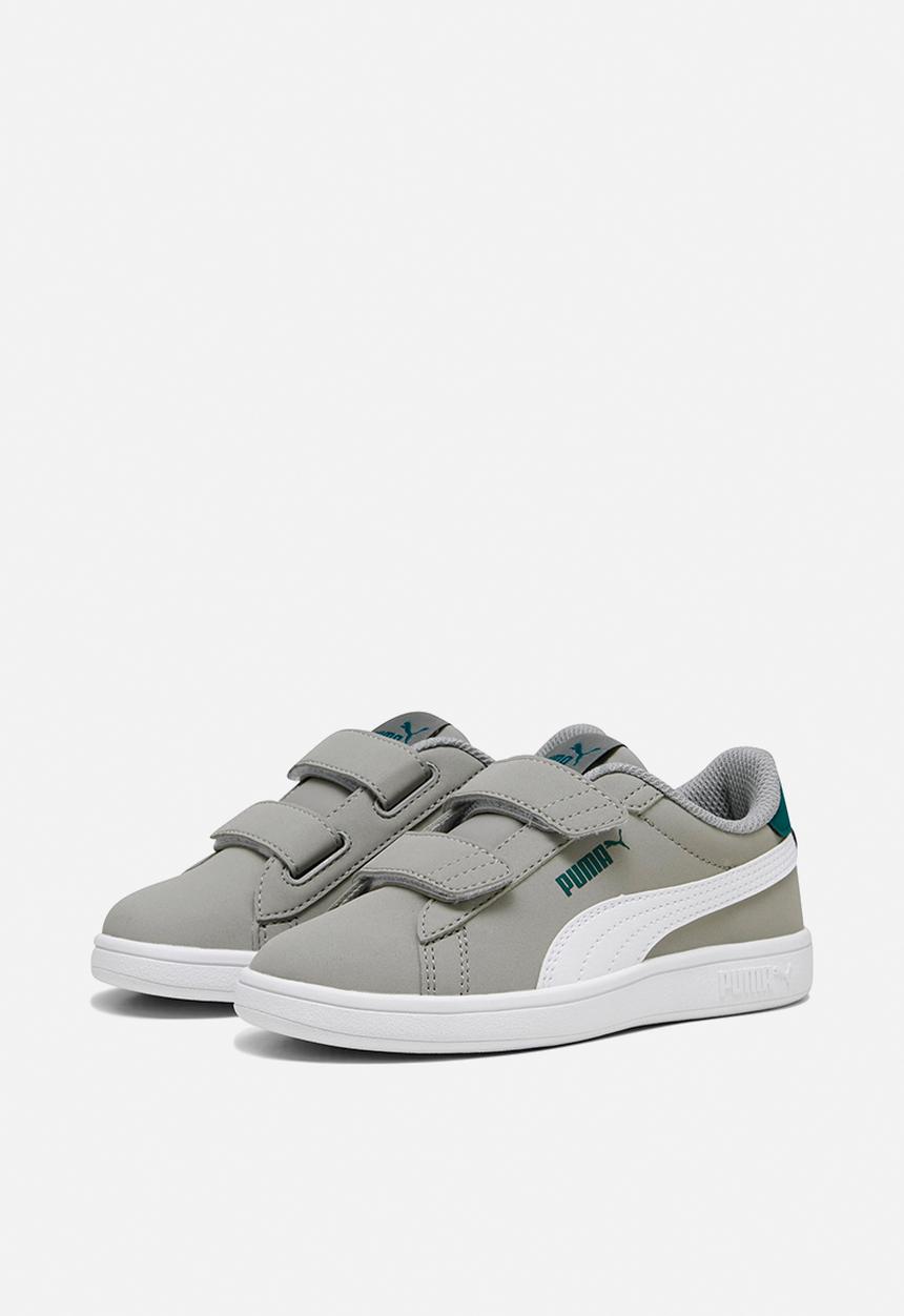 PUMA - Smash 3.0 buck v ps - concrete grey/PUMA white/malachite