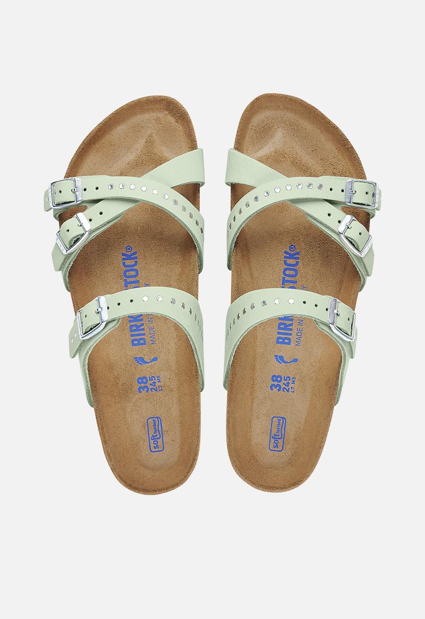 Birkenstock - Franca sfb soft nubuck rivets regular - matcha