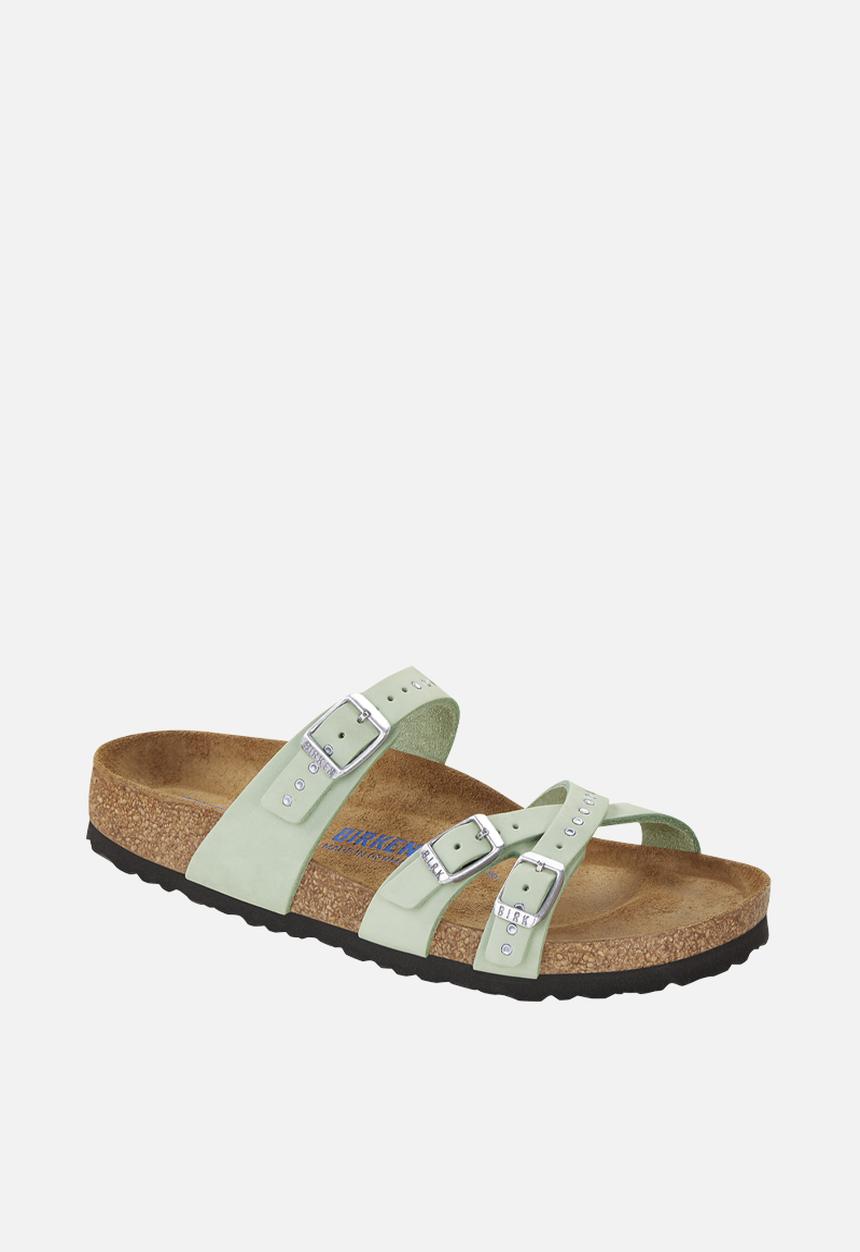 Birkenstock - Franca sfb soft nubuck rivets regular - matcha