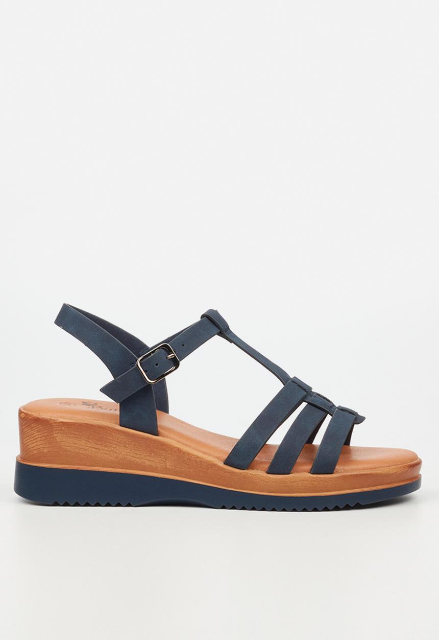 Butterfly Feet - Paxton 1 wedge heel - navy