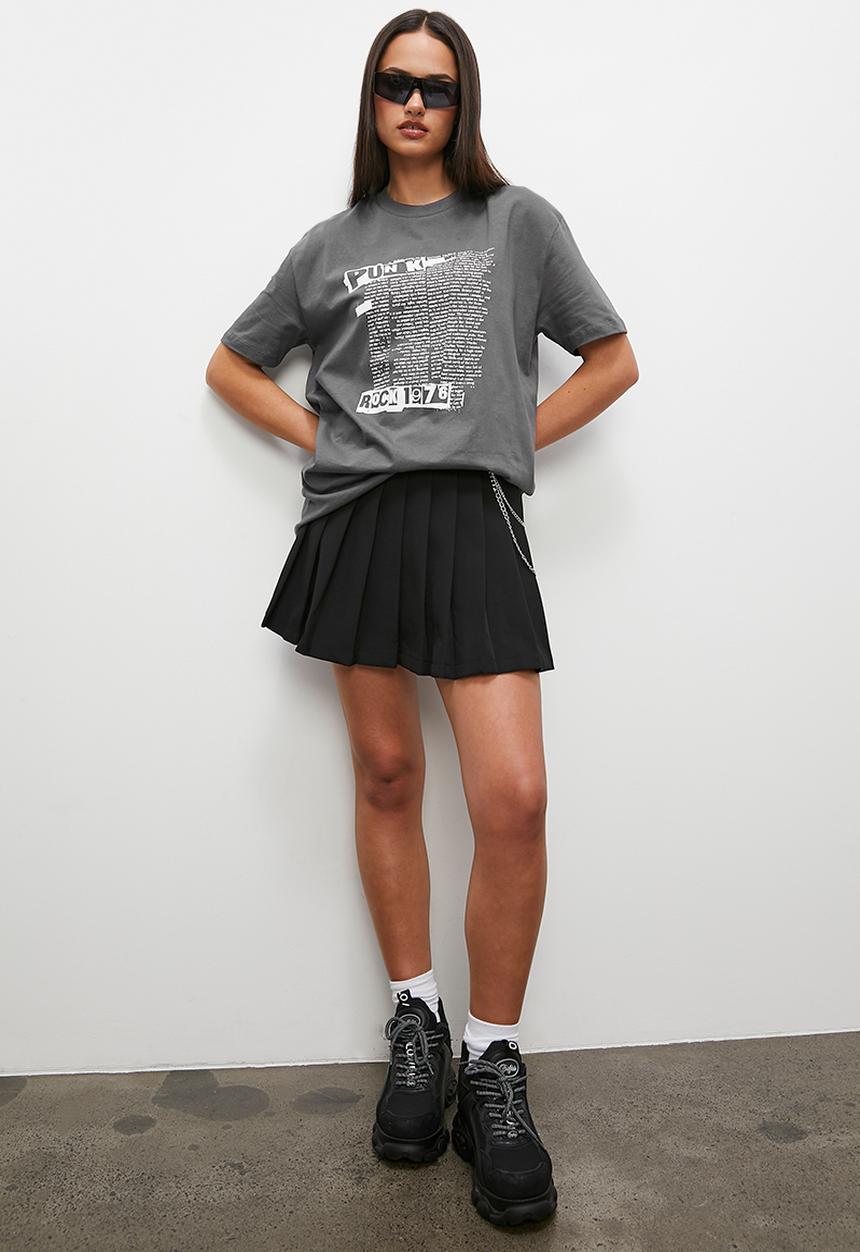 Blake - Oversized novelty tee - grey