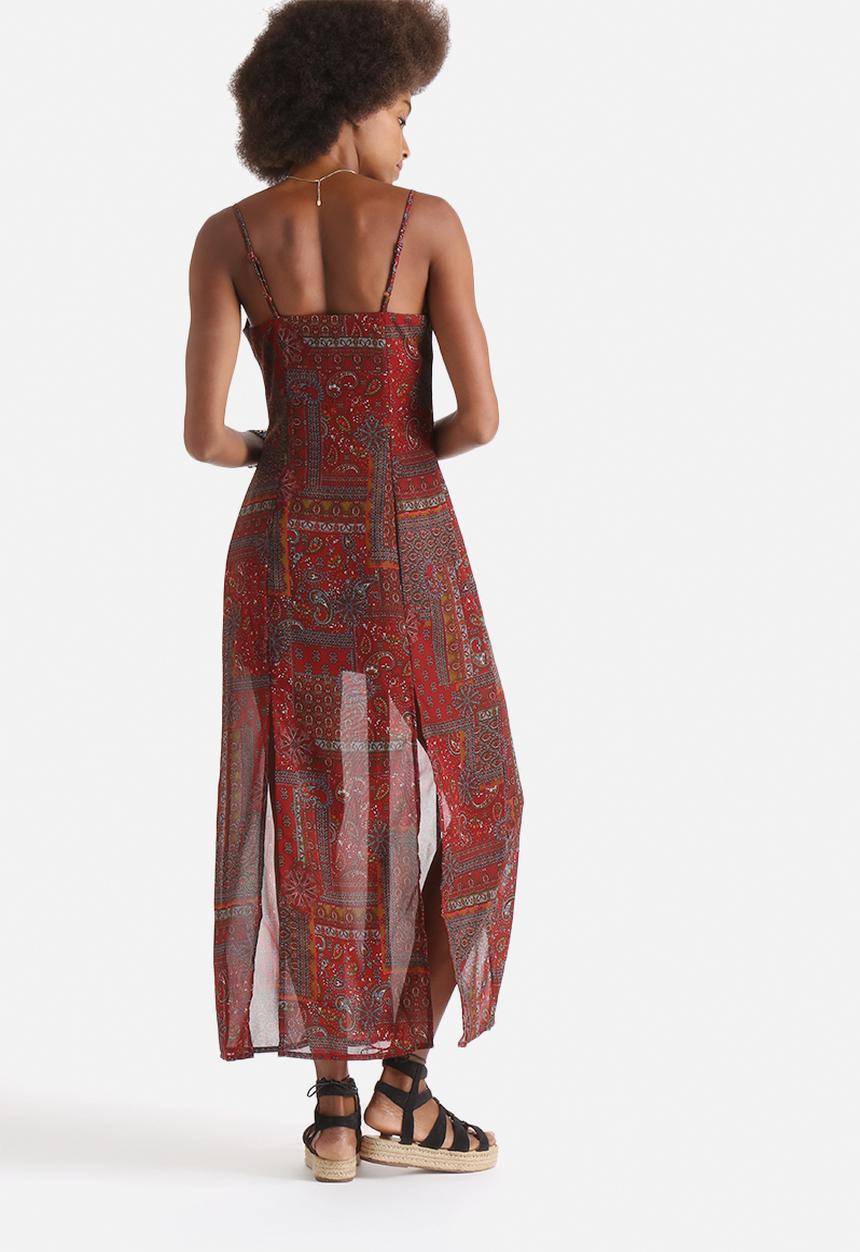 Influence. - Button Through Maxi Dress