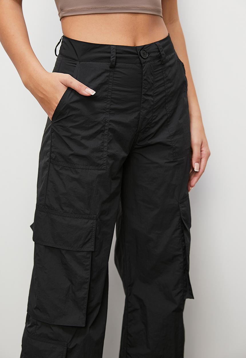 Blake - Parachute cargo trouser - black