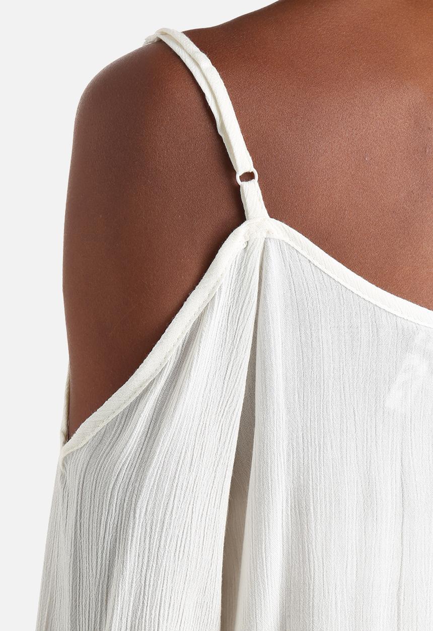 Influence. - Cold Shoulder Cheesecloth Gypsy Blouse