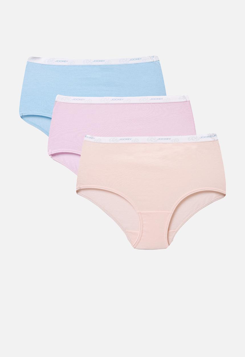 Jockey - 3 pk plain full brief - multi