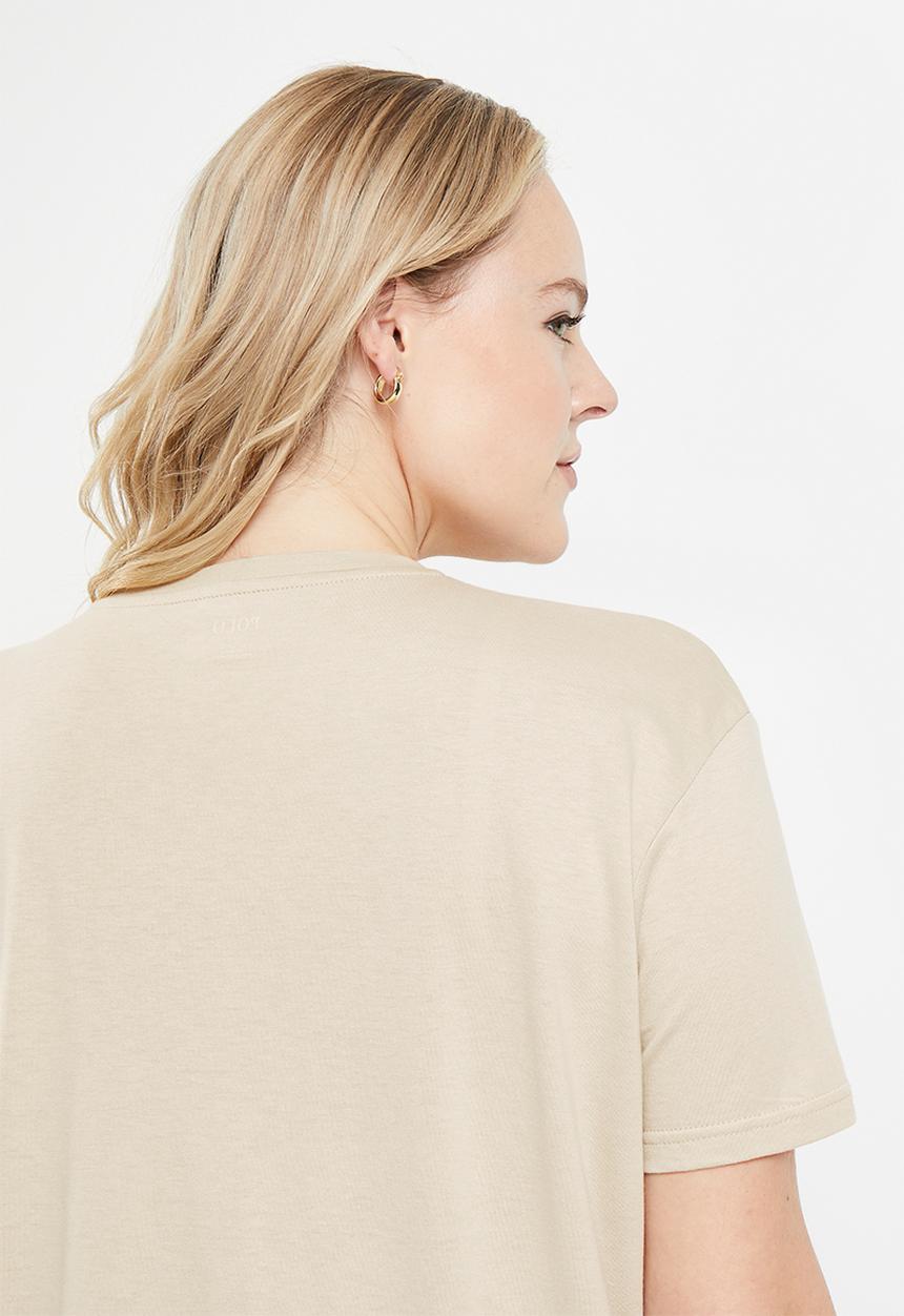 POLO - Plus claire tee - stone