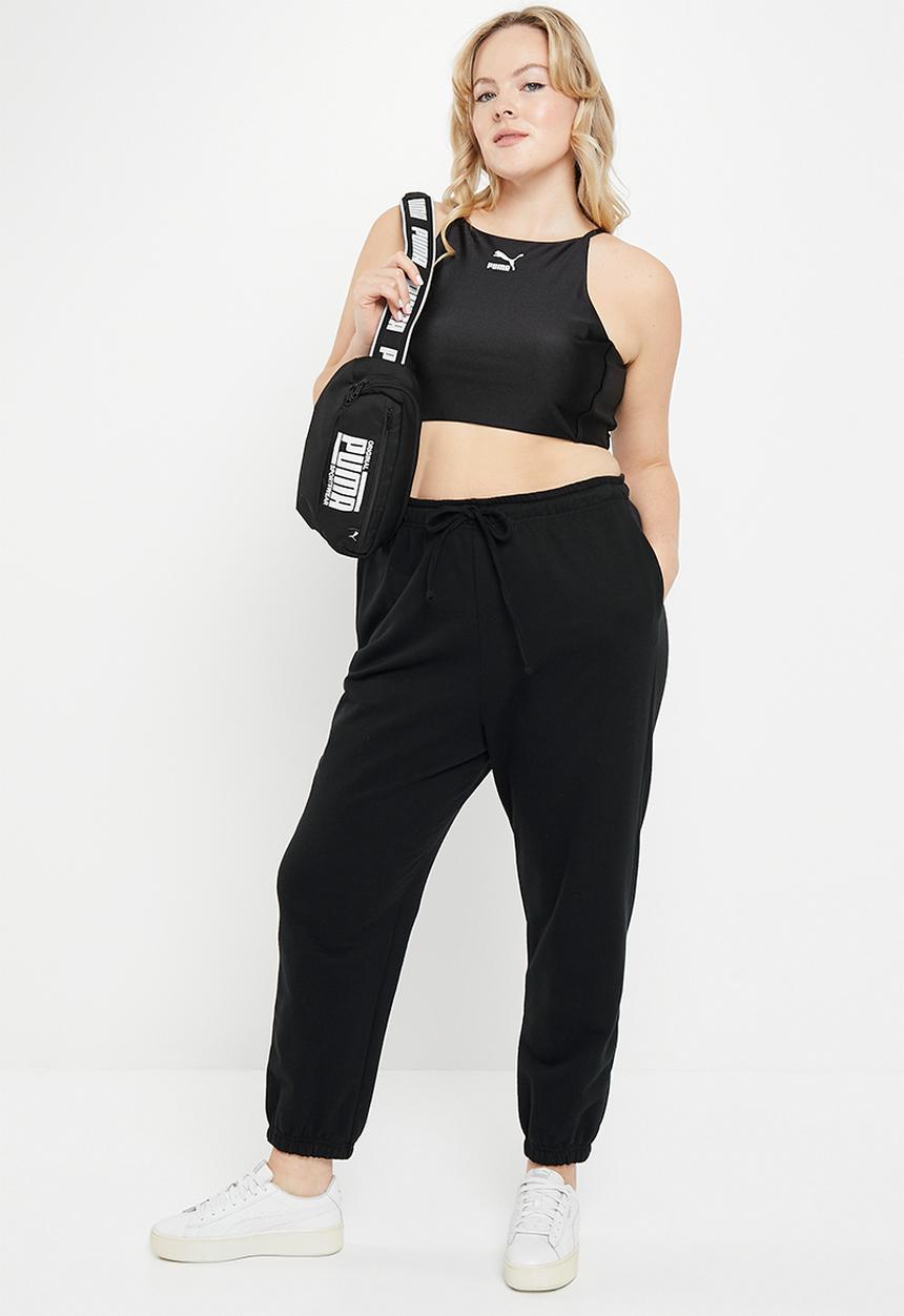 PUMA - Plus t7 shiny crop top - puma black