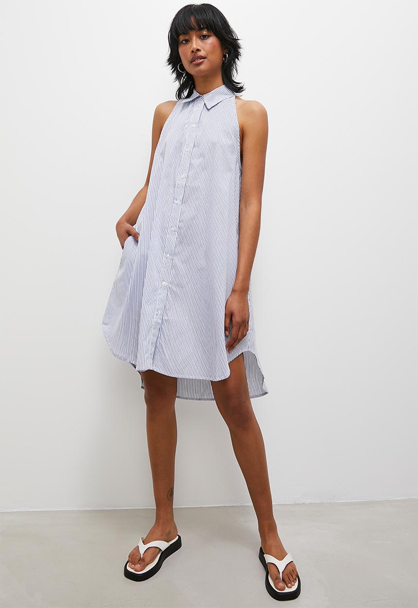 Superbalist - Sleeveless mini t shirt dress - blue stripe
