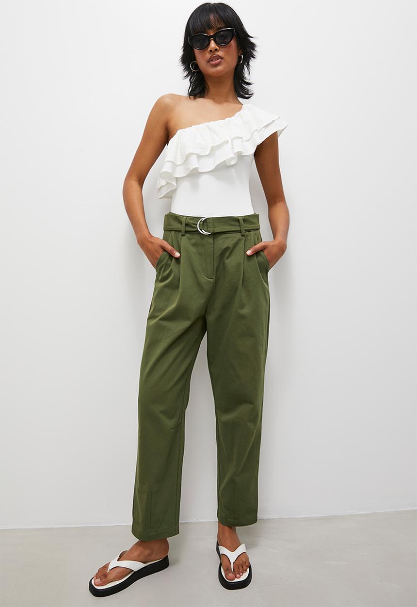 Superbalist - Barrel leg trouser - new olive