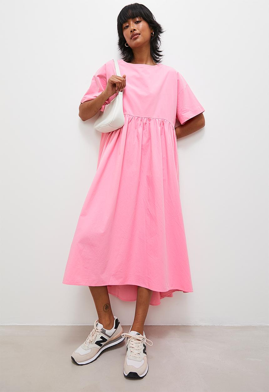 Superbalist - Combo babydoll dress - pink