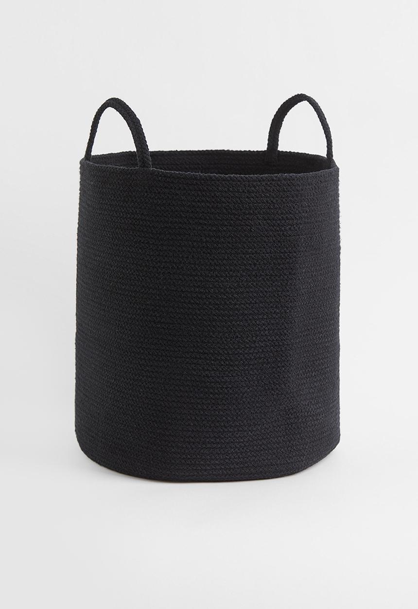 H&M - Cotton storage basket - black