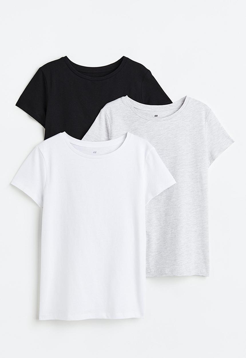 H&M - 3 Pack cotton t-shirts - multi