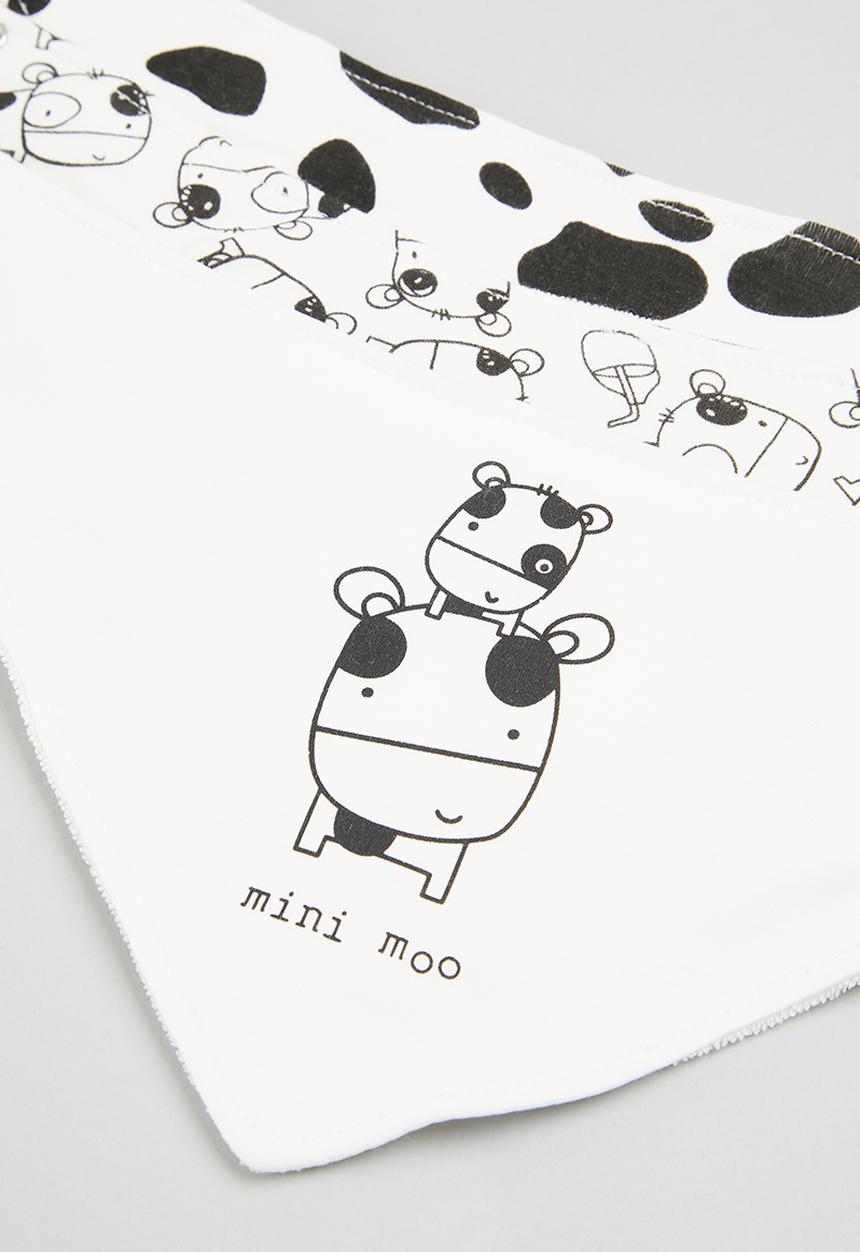 Pop Candy - 3 Pack bibs - white & black